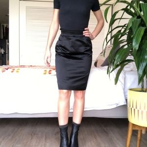 Christian Lacroix Silk Pencil Skirt XS